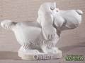 Oskar als Gipsfigur