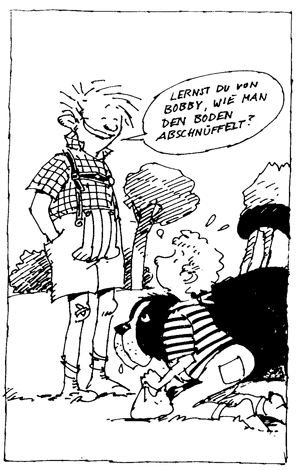 Lernst du von Bobby, wie man den Boden abschnüffelt? - Illustration von Seite 33